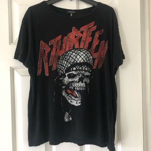 R13 skull print t-shirt size small